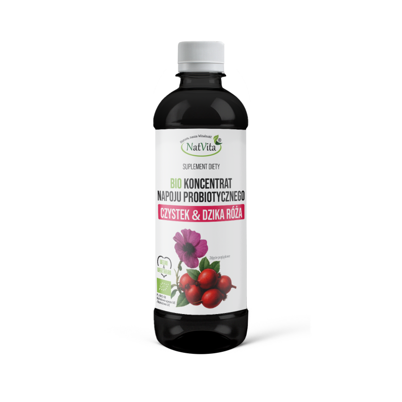 Koncentrat BIO napoju probiotycznego Czystek i Dzika Róża