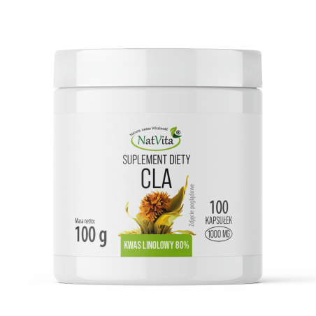 CLA 80% (sprzężony kwas linolowy) kapsułki softgel 1000mg - zdjęcie produktu