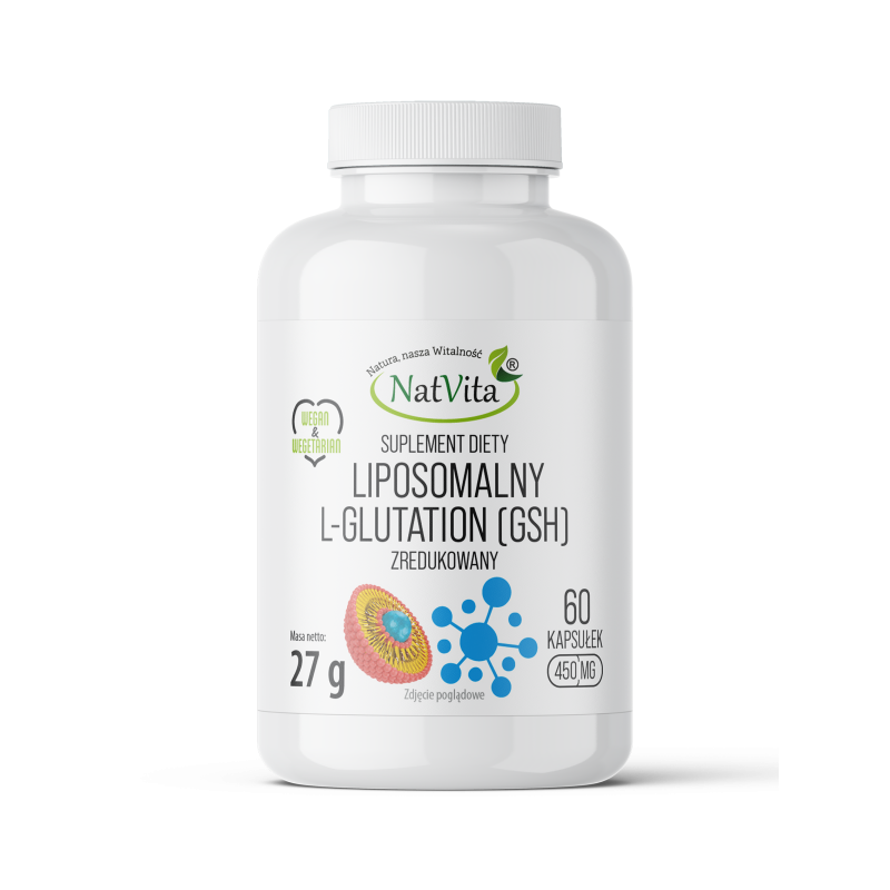 L-GLUTATION liposomalny zredukowany GSH kapsułki 450mg