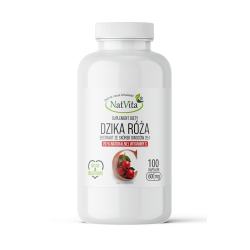 Dzika Róża ekstrakt 25:1 70% witamina C kapsułki 600mg