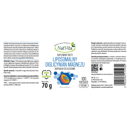 DIGLICYNIAN MAGNEZU liposomalny kapsułki 700mg - zdjęcie produktu