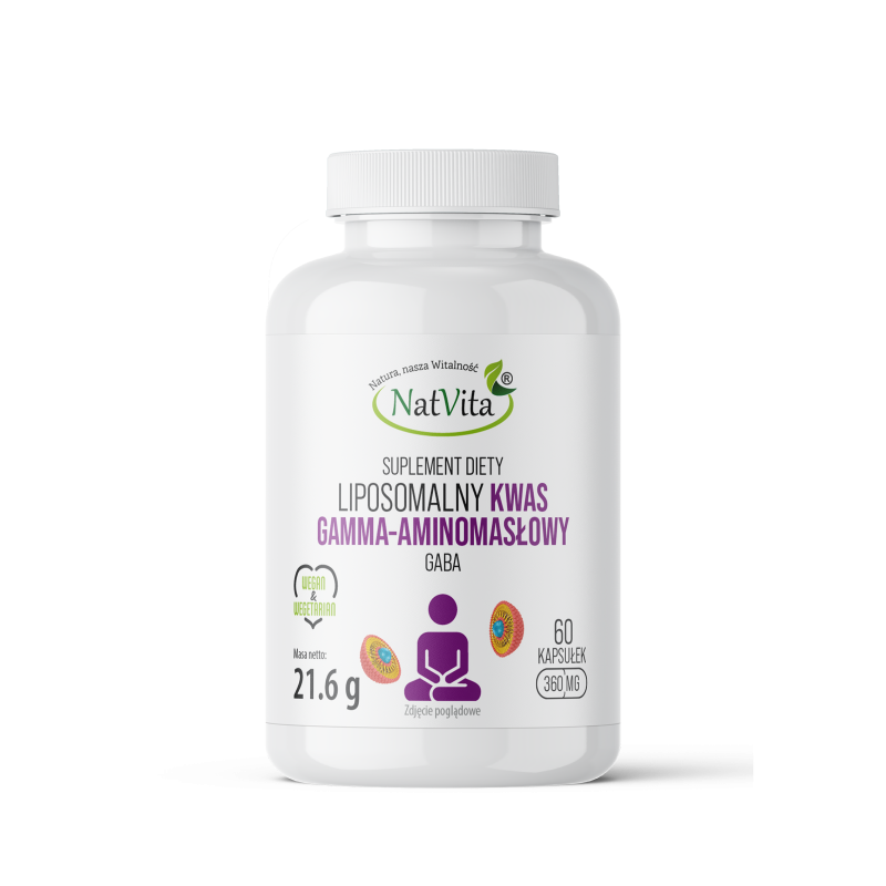 KWAS GAMMA-AMINOMASŁOWY GABA liposomalny kapsułki 360mg