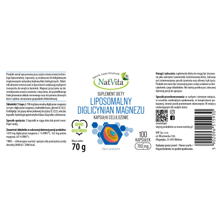 DIGLICYNIAN MAGNEZU liposomalny kapsułki 700mg - zdjęcie produktu