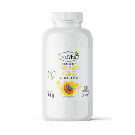 Magnez (cytrynian magnezu) liposomalny kapsułki 700mg - zdjęcie produktu