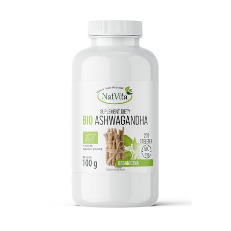 Ashwagandha BIO tabletki 500mg - zdjęcie produktu