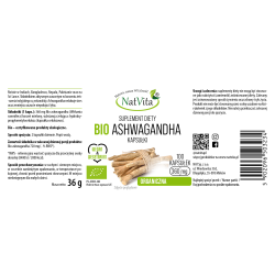 Ashwagandha BIO kapsułki 360mg