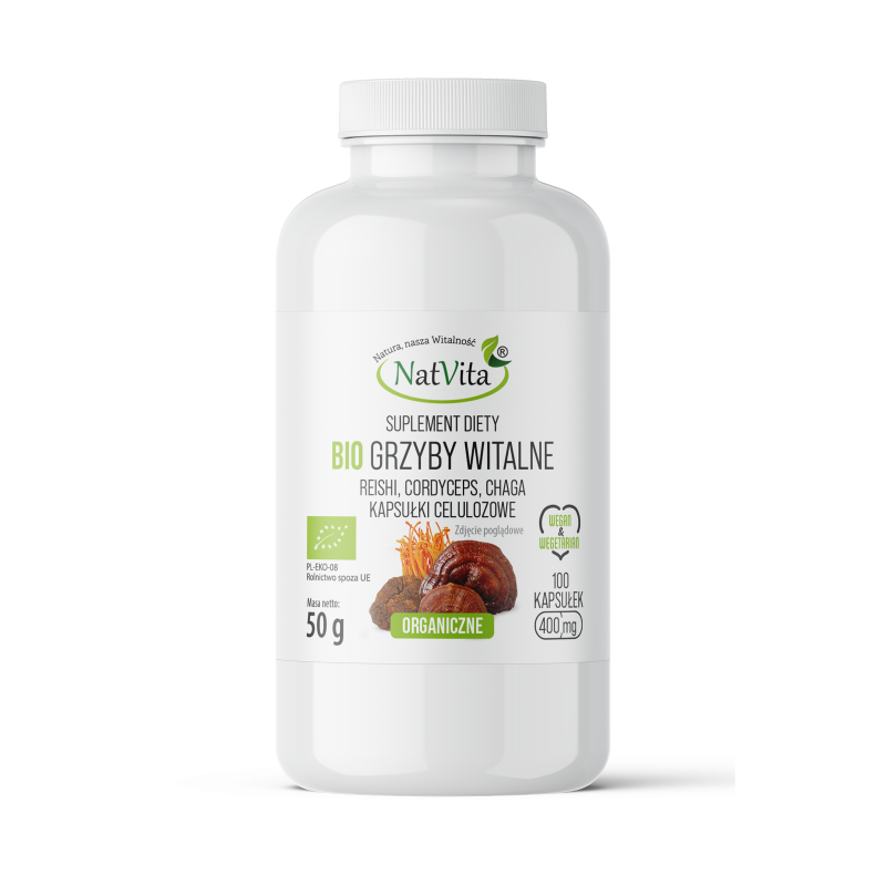 Grzyby Witalne BIO kapsułki 400mg
