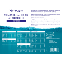 Woda Morska hipertoniczna NatMorze z Oceanu Atlantyckiego
