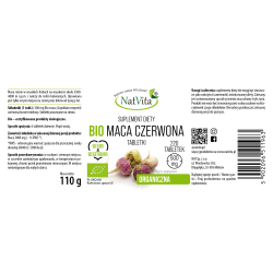 Maca BIO czerwona tabletki 500mg