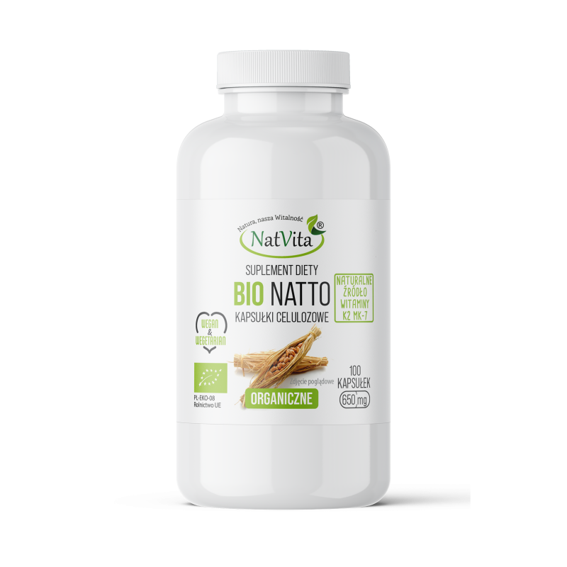 Witamina K2 MK7 Natto BIO kapsułki 650mg