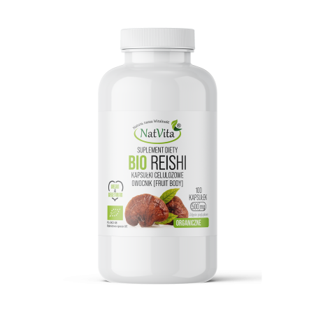 Reishi BIO kapsułki 500mg - zdjęcie produktu