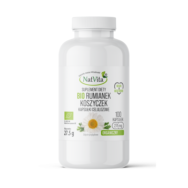 Rumianek BIO koszyczek kapsułki 275mg