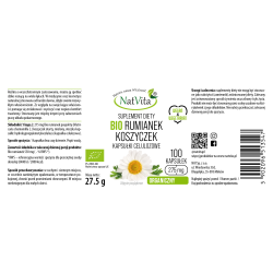 Rumianek BIO koszyczek kapsułki 275mg