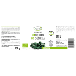 Spirulina BIO + Chlorella BIO tabletki 500mg