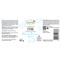 Cynk (Monometionina cynku) kapsułki 450mg