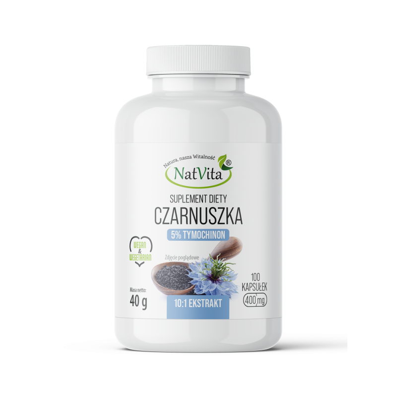 Nigellin Czarnuszka ekstrakt kapsułki 400mg