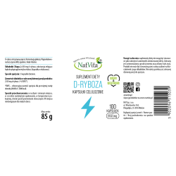 D-ryboza kapsułki 850mg