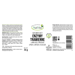 Digezyme Enzymy Trawienne w kapsułkach 400mg