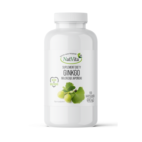 Ginkgo Miłorząb Japoński kapsułki 400mg - zdjęcie produktu