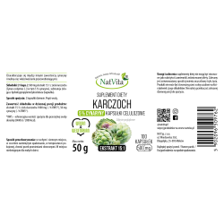 Karczoch ekstrakt 15:1 kapsułki 500mg