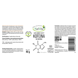 Kofeina bezwodna kapsułki 400mg