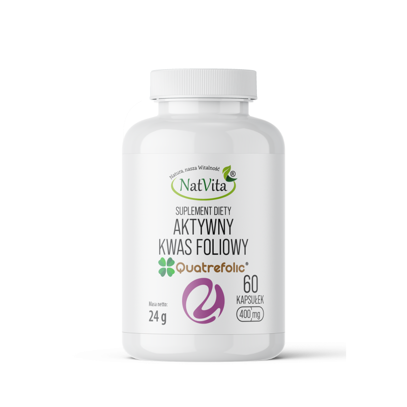 Kwas Foliowy Quatrefolic (aktywny) kapsułki 400mg