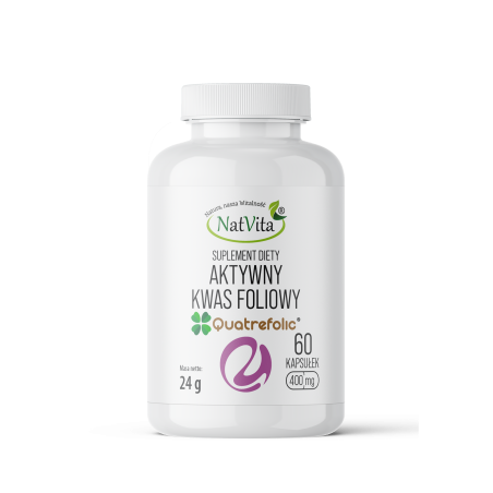 Kwas Foliowy Quatrefolic (aktywny) kapsułki 400mg - zdjęcie produktu