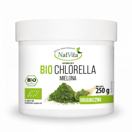 Chlorella proszek BIO pyrenoidosa - cena sklep glony dawkowanie