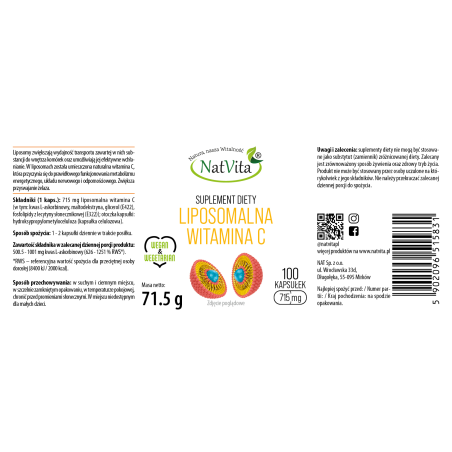 WITAMINA C liposomalna kapsułki 715mg - zdjęcie produktu