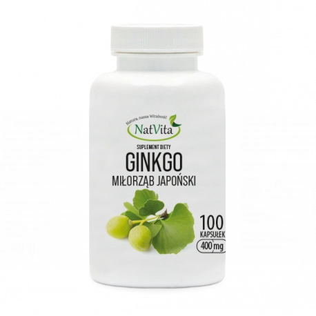 Ginkgo Kapsułki miłorząb japoński Ginkgo Biloba cena sklep w tabletkach