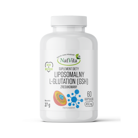 L-GLUTATION liposomalny zredukowany GSH kapsułki 450mg - zdjęcie produktu