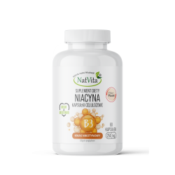 Niacyna (kwas nikotynowy witamina B-3) kapsułki 250mg