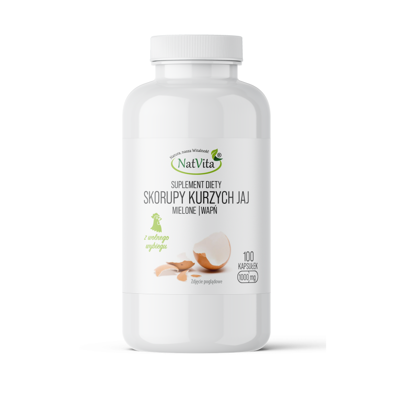 Skorupy Kurzych Jaj (Wapń) kapsułki 1000mg