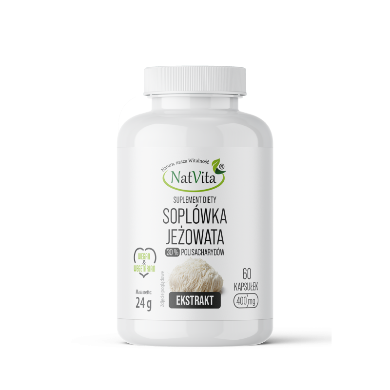 Soplówka Jeżowata ekstrakt 30% kapsułki 400mg