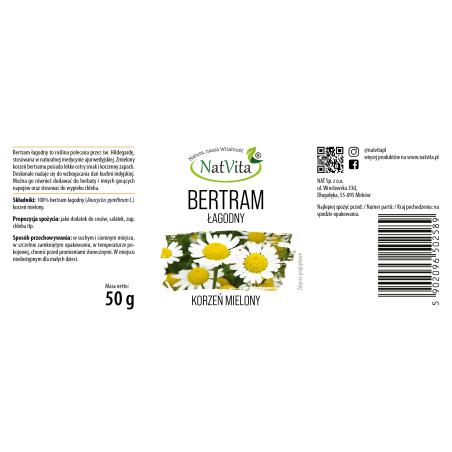 Bertram Łagodny korzeń mielony - zdjęcie produktu