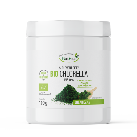 Chlorella BIO mielona - zdjęcie produktu