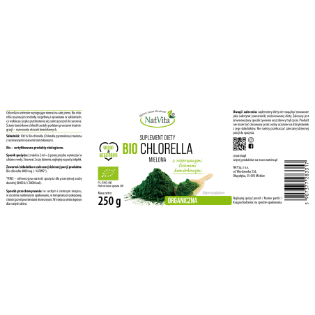 Chlorella BIO mielona - zdjęcie produktu