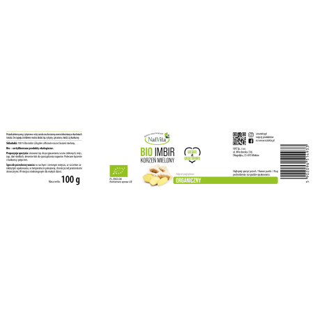 Imbir BIO mielony - zdjęcie produktu
