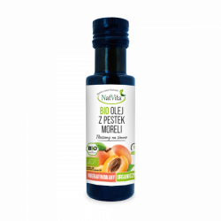 Olej z Pestek Moreli Bio tłoczony na zimno cena sklep zimnotłoczony certyfikat Prunus armeniaca kernel organiczny