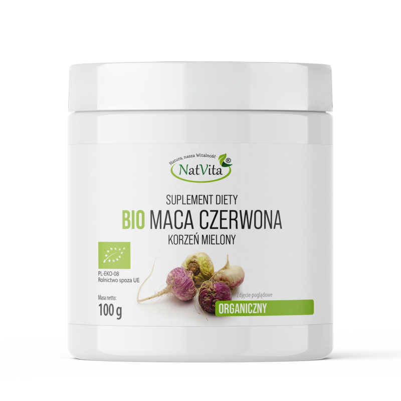 Maca BIO RAW czerwona mielona