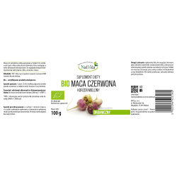 Maca BIO RAW czerwona mielona