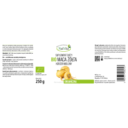 Maca BIO RAW żółta mielona