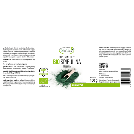 Spirulina BIO mielona - zdjęcie produktu
