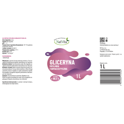 Gliceryna roślinna VG (glicerol) 99,8 % E422 Liquid