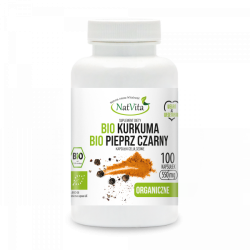 Bio Kurkuma + Bio Pieprz czarny kapsułki celulozowe cena sklep