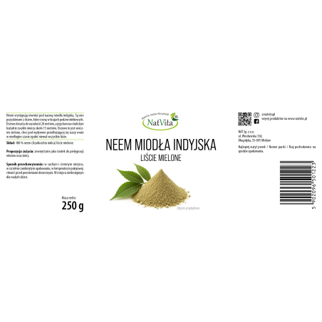 Neem liście mielone - zdjęcie produktu