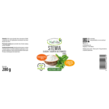 Stewia ekstrakt 98% - zdjęcie produktu