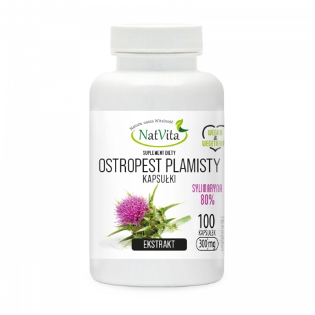 Ostropest Plamisty ekstrakt kapsułki 250mg
