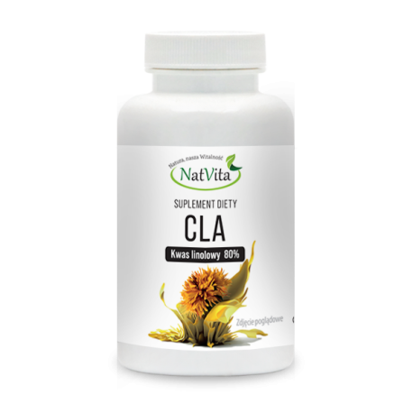 CLA 80% (sprzężony kwas linolowy) kapsułki softgel