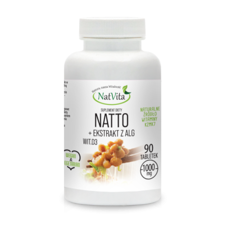 Bio natto + ekstrakt z alg D3 90 tabletek